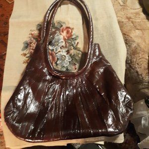 Eel skin bag retro style